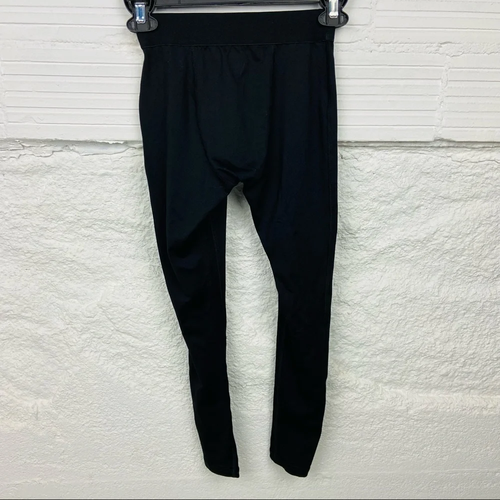 DSG black stretchy spandex girls leggings size large 14/16